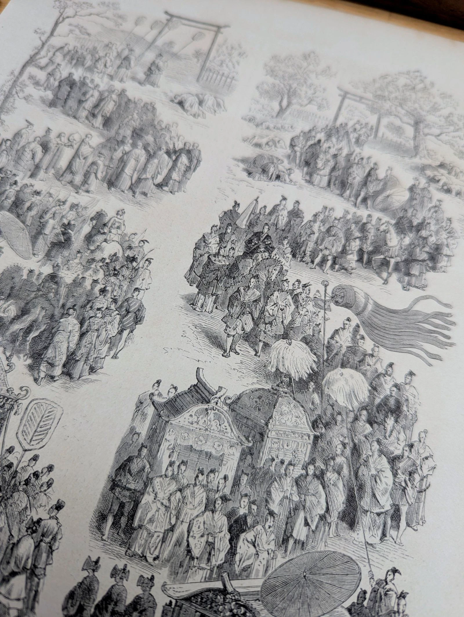 A grande procissão do Mikado, Japão. Ilustração impressa em 1866. – photo 7